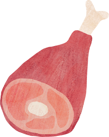 Rough Organic Raw Ham